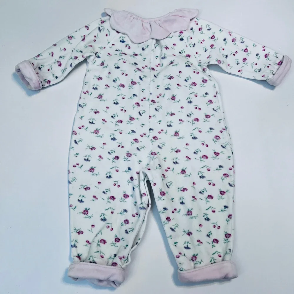 Vintage Threads Clothing for Kids Floral Sleeper‎ 18M Soft Footless Pajamas